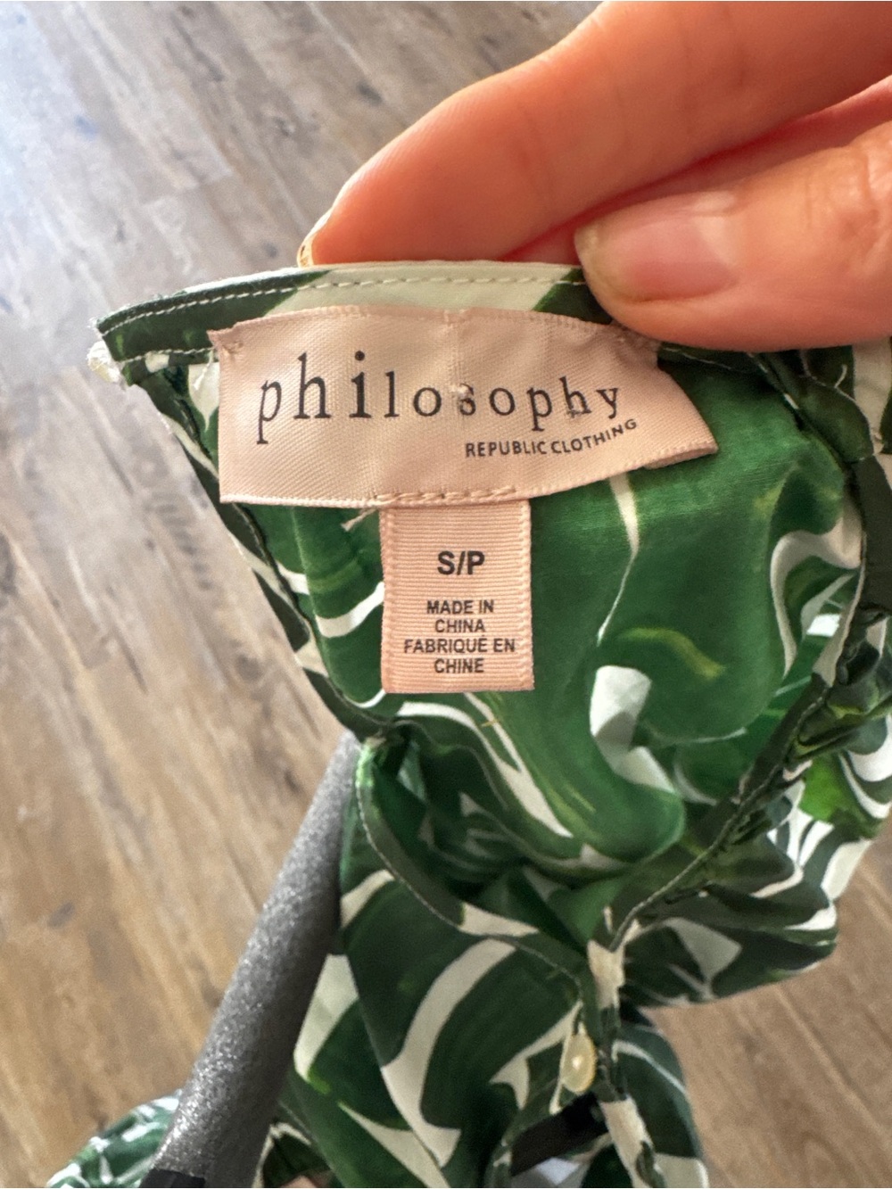 PHILOSOPHY Republic Women's Green Printed Midi Skirt size SMALL - Picture 5 of 8